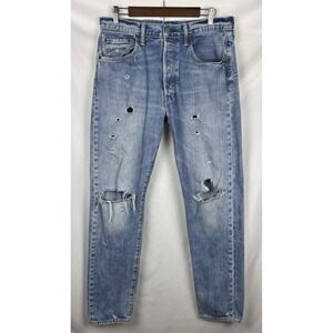 Levi's 501CT Thrashed Distressed Jeans‎ Unisex W33 (Fits 32L) Indie Skater